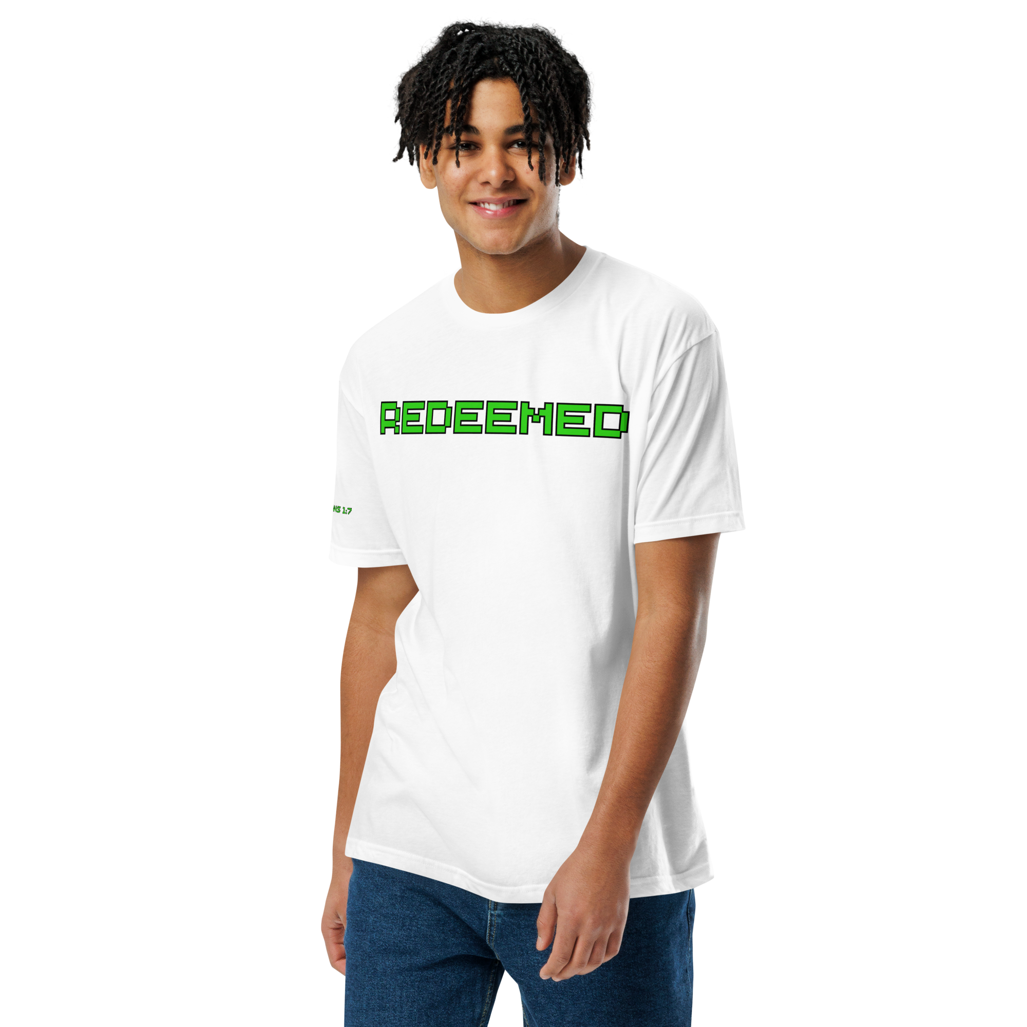 Redeemed Ephesians 1:7- Fitted T-Shirt